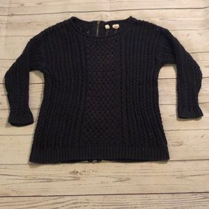 Black Knit Moth Sweater by Anthropology